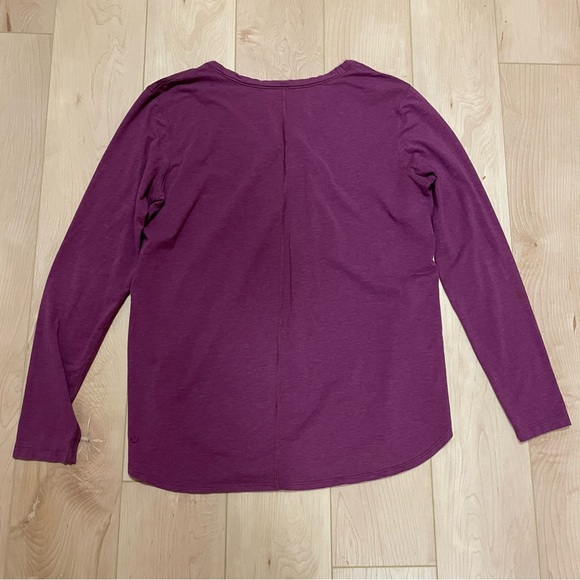 Lululemon Love Scoop Long SleeveHeathered Chilled Grape - Picture 5 of 9
